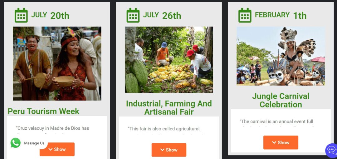 Dancing girl in Puerto Maldonado Peru